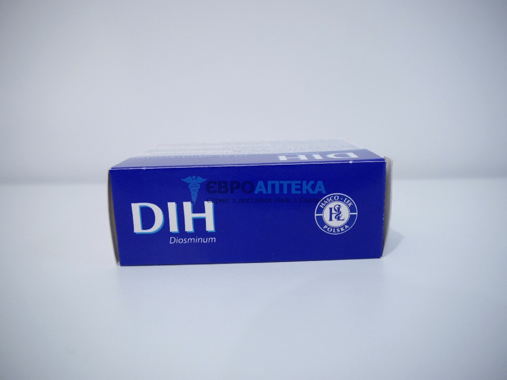 Диосмин (DIH) 500 мг, № 60 - таблетки 5691