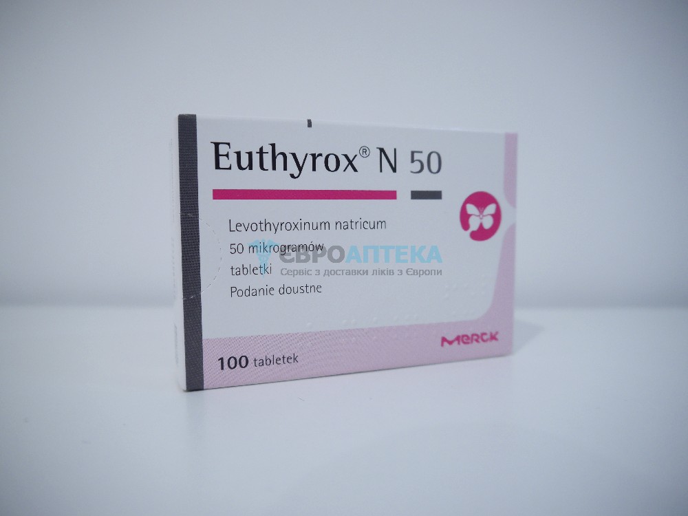 Еутирокс 50 мкг, №100 - таблетки 5701