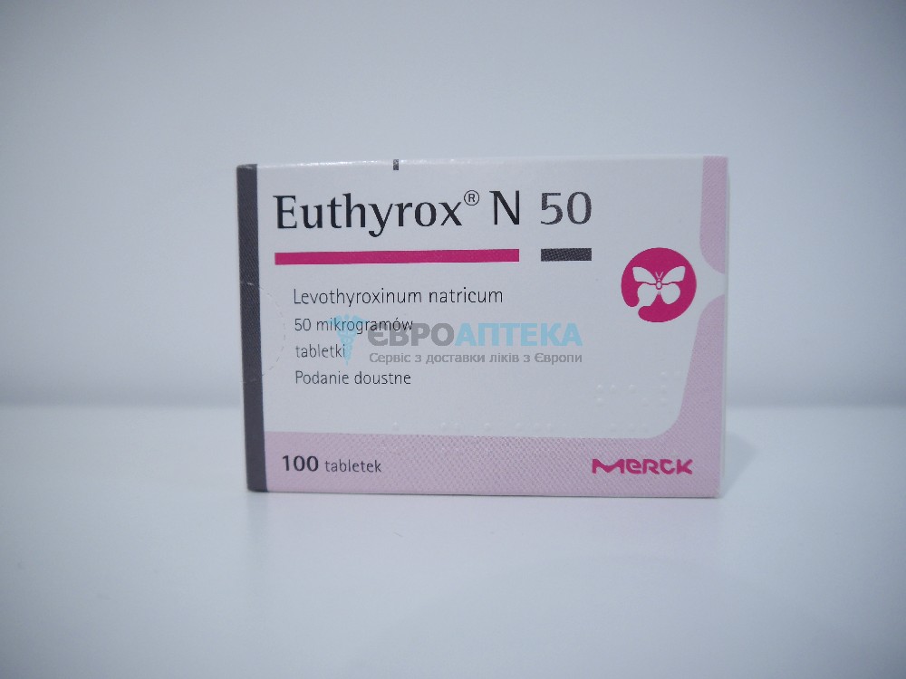 Еутирокс 50 мкг, №100 - таблетки