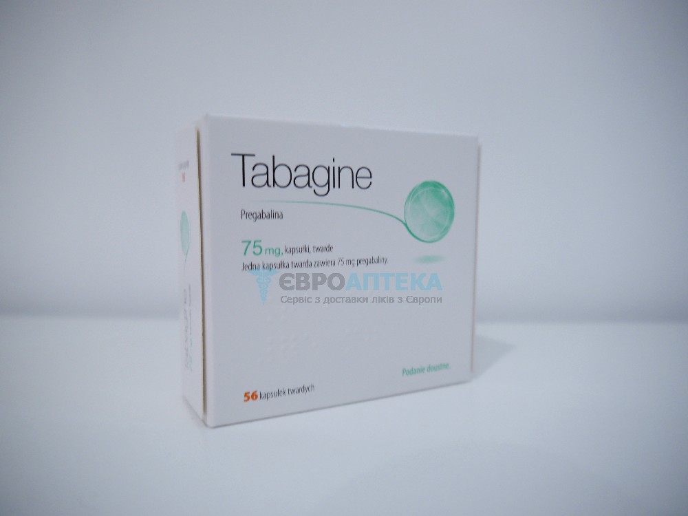 Прегабалин Табагин 75 мг, №56 - капсулы 5687