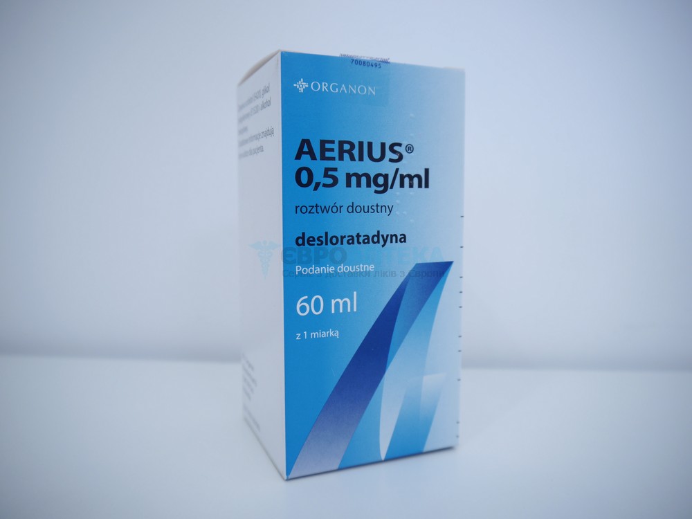 Еріус 0,5 мг/мл, 60 мл - сироп