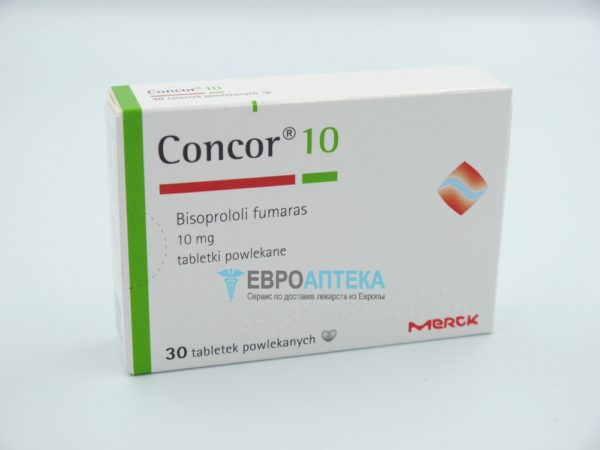 Конкор 10 мг, №30 - таблетки. Фото 1
