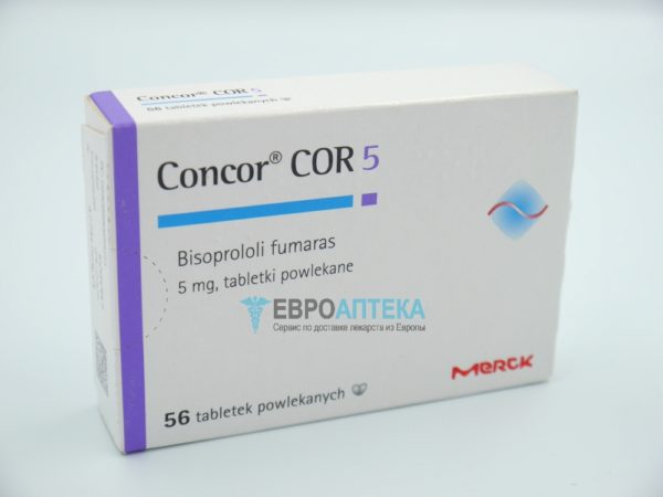 Конкор 5 мг, №56 - таблетки. Фото 1