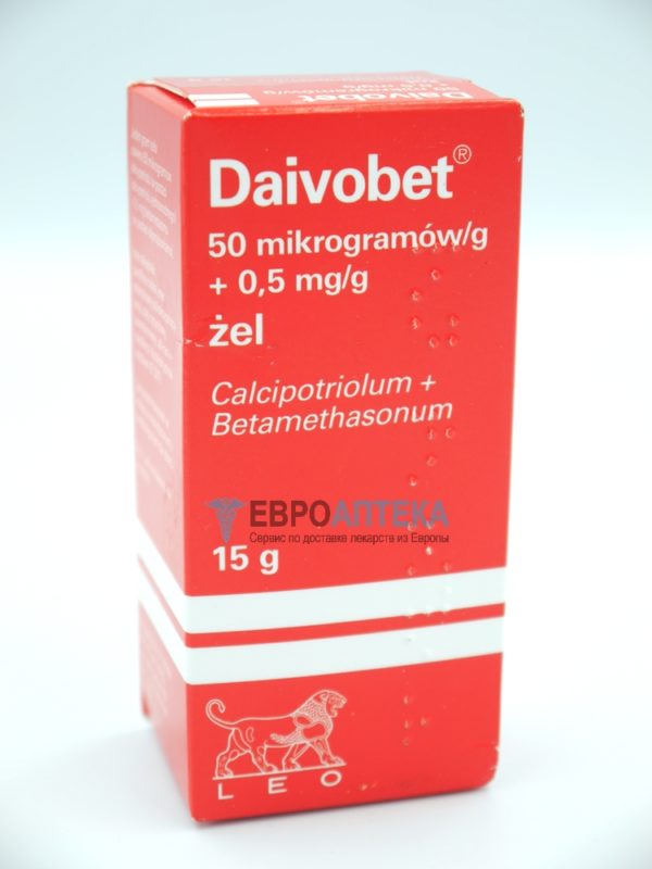 Дайвобет 50 мкг/г + 0,5 мг/г, 15 г - гель. Фото 1