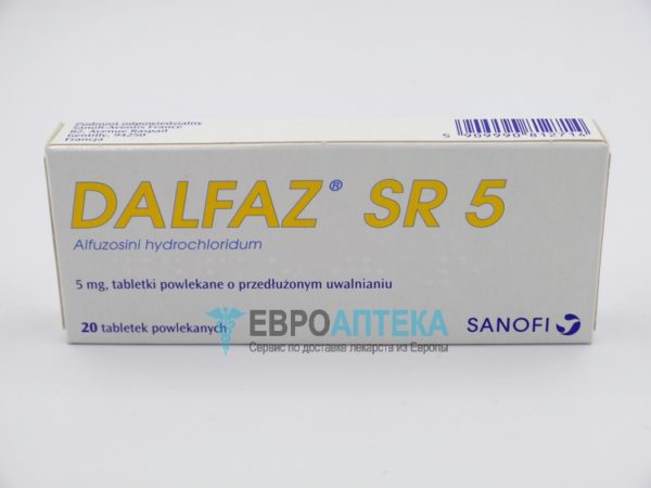 Дальфаз SR 5, 5 мг, №20 - таблетки. Фото 1