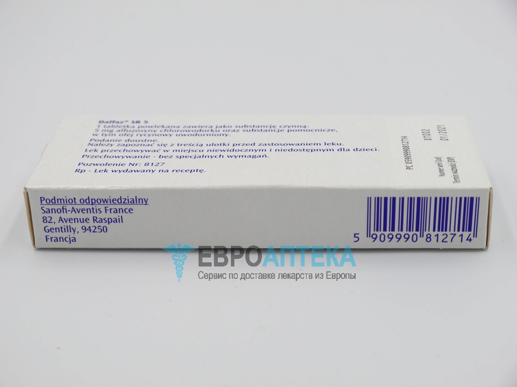 Купить Дальфаз SR5 5 мг, №20 - таблетки - ЕвроАптека - сервис по .