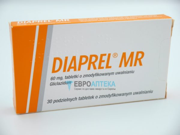 Диапрел MR 60 мг, №30 - таблетки. Фото 1