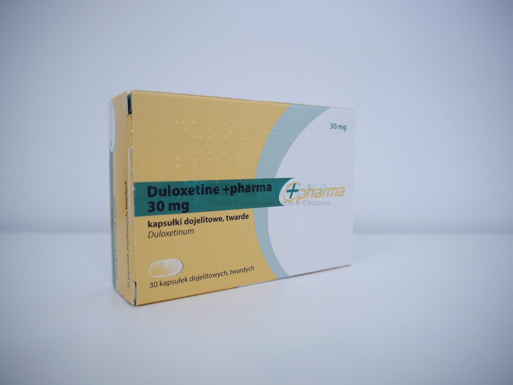 Дулоксетин +pharma 30 мг, №30 - капсули