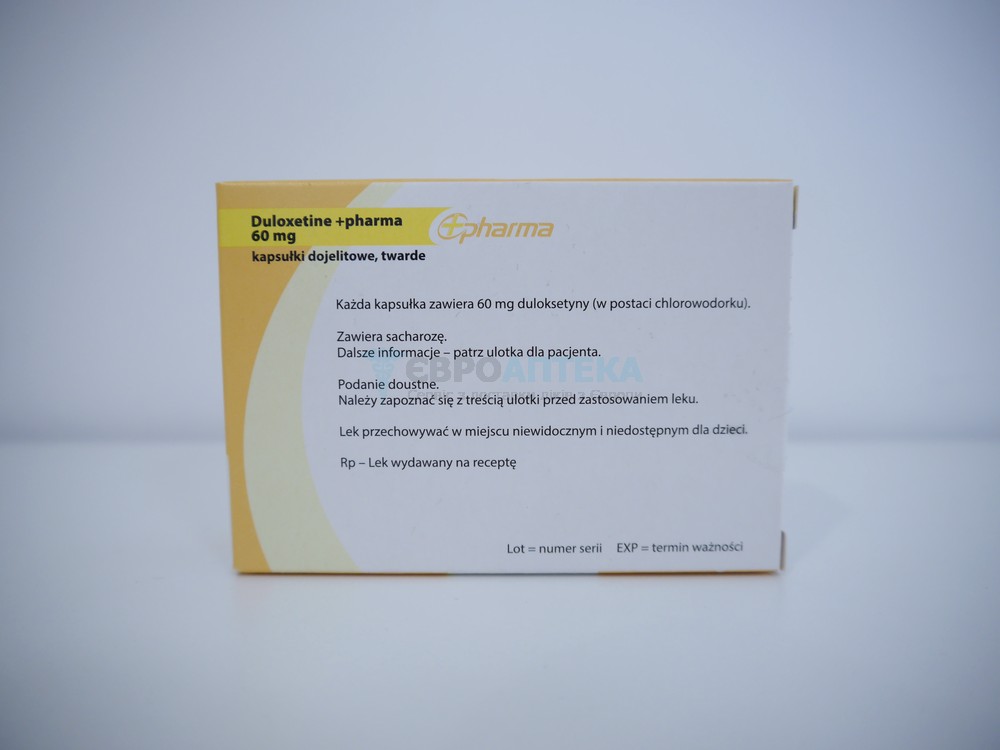 Дулоксетин +pharma 60 мг, №30 - капсулы 6571