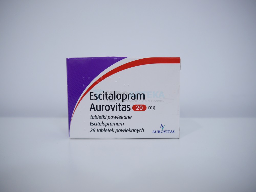 Эсциталопрам 20 мг, №28 - таблетки 7276