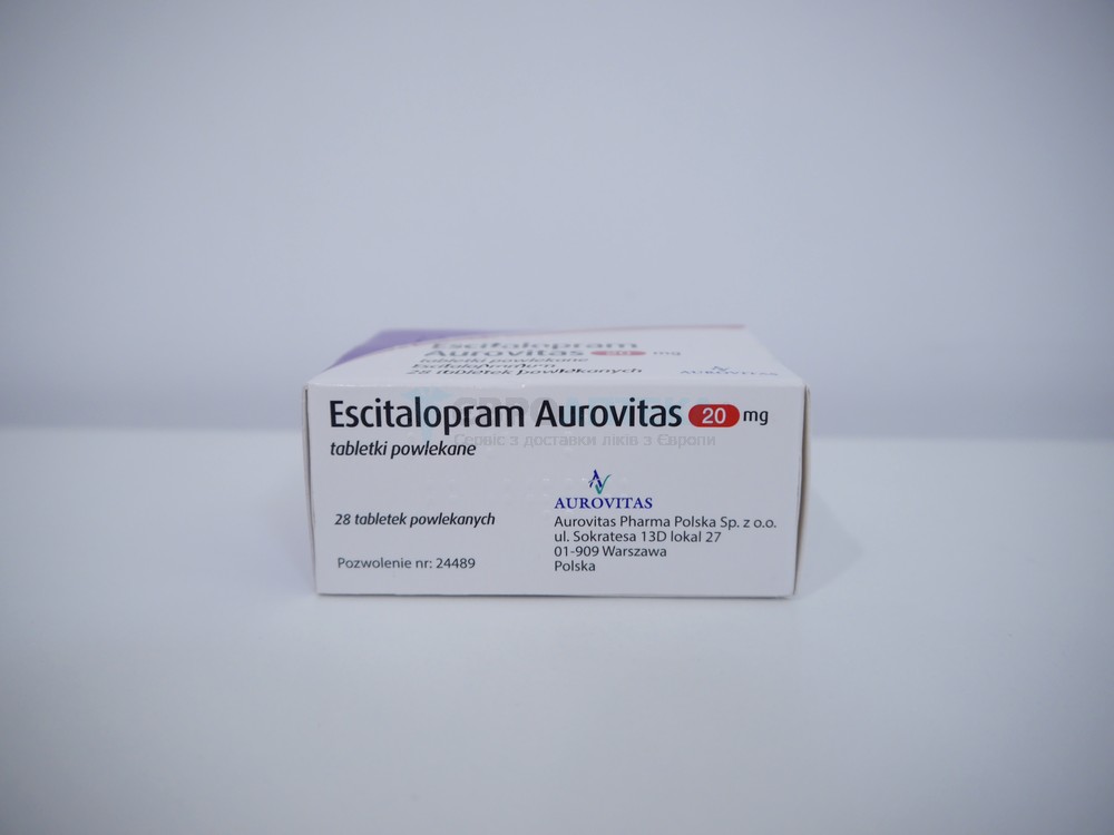 Есциталопрам 20 мг, №28 - таблетки 7274