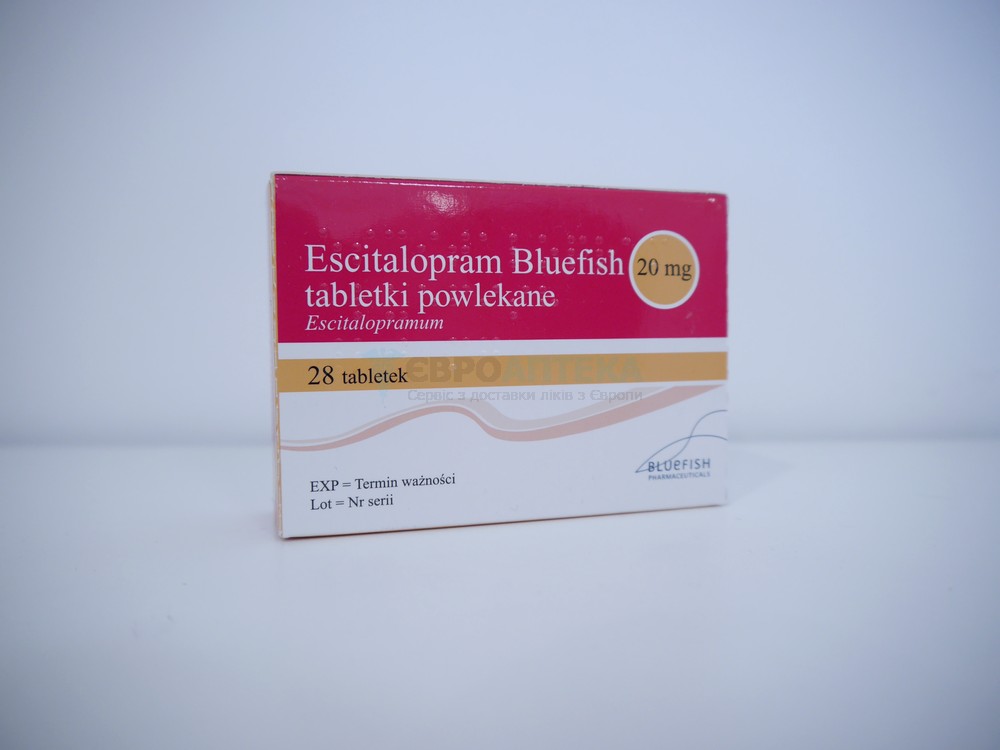 Есциталопрам 20 мг, №28 - таблетки