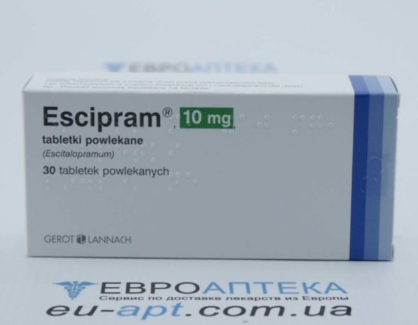 Есципрам 10 мг №30 - таблетки