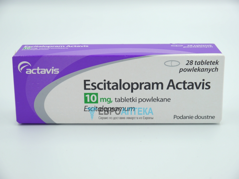 Купить Эсциталопрам 10 мг, №28 - таблетки | ЕвроАптека - сервис по .