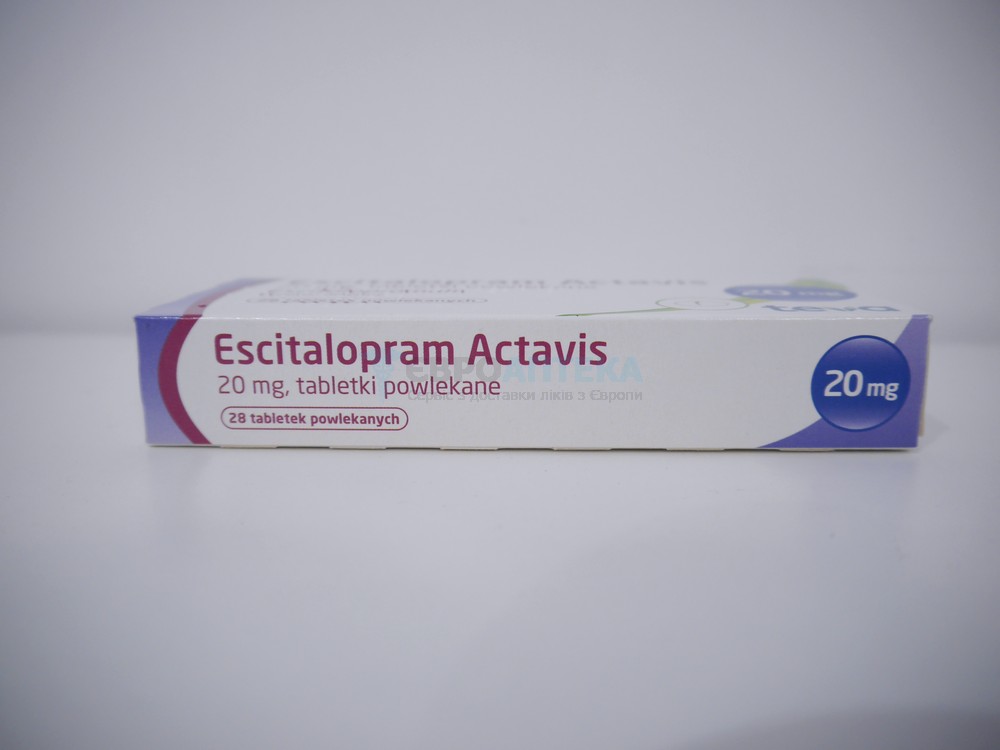 Эсциталопрам 20 мг, №28 - таблетки 7021