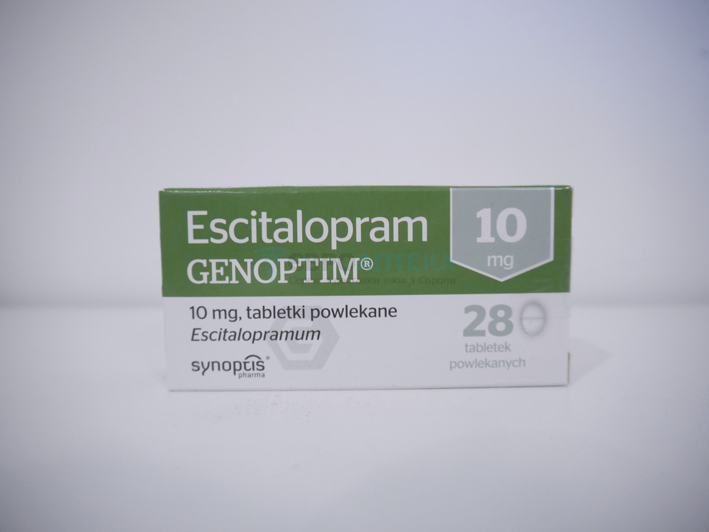 Эсциталопрам 10 мг, №28 - таблетки 7028