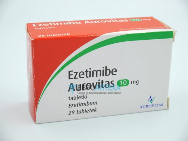 Эзетимиб Ауровит 10 мг, 28 таб. Фото 1