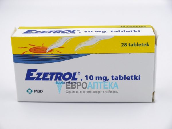 Эзетрол 10 мг, №28 - таблетки. Фото 1