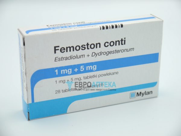 Фемостон Конти 1 мг + 5 мг, №28 - таблетки. Фото 1