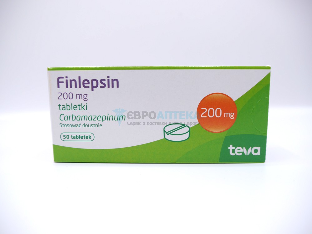Финлепсин 200 мг, №50 - таблетки