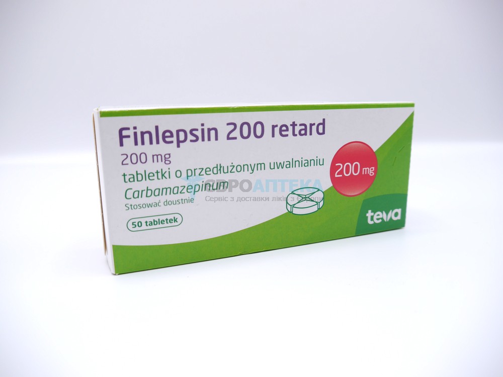 Финлепсин Ретард 200 мг, №50 - таблетки 5314