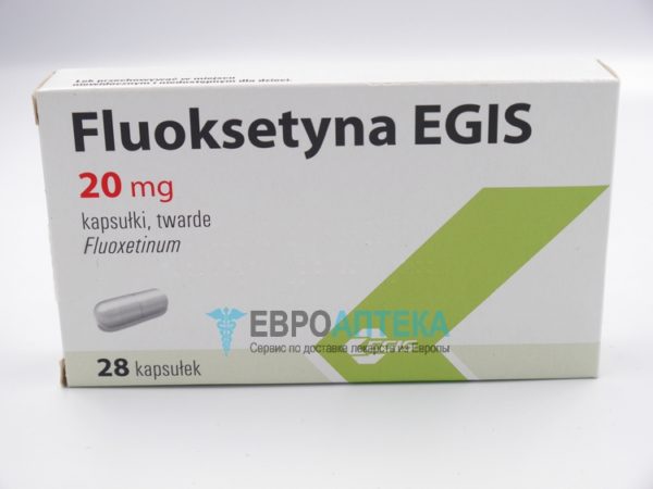 Флуоксетин ЭГИС 20 мг, №28 - капсулы. Фото 1