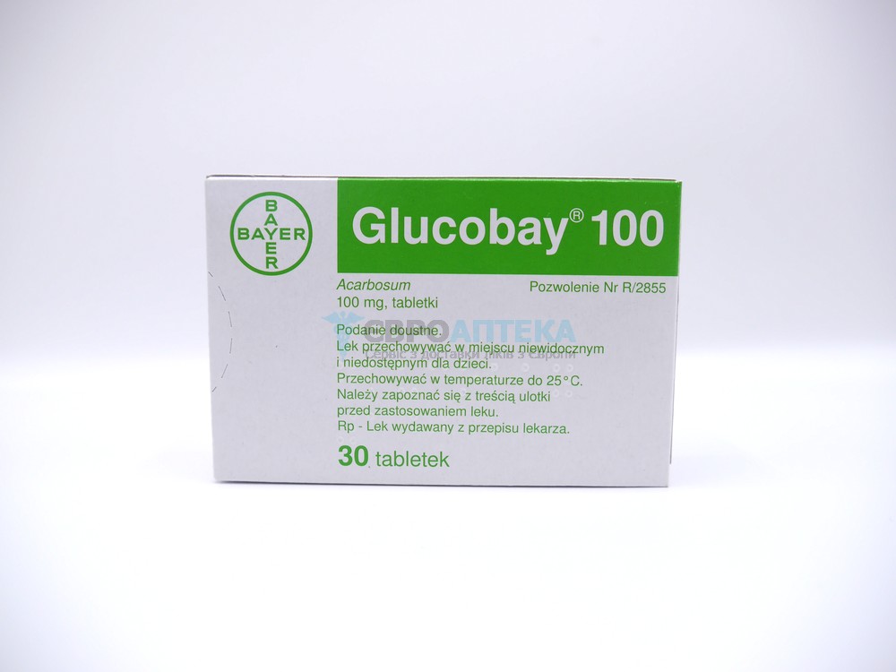 Глюкобай 100 мг, №30 - таблетки