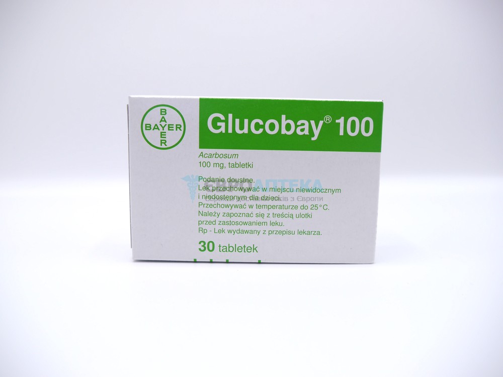 Глюкобай 100 мг, №30 - таблетки 5322