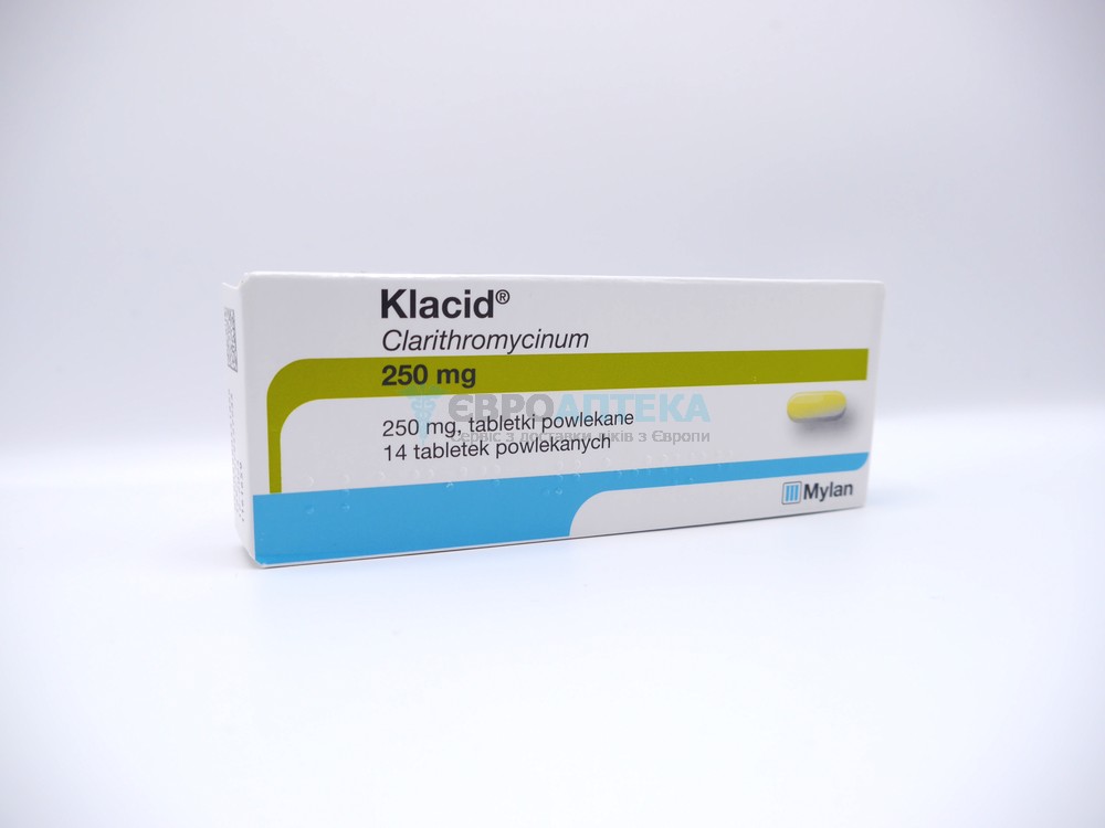 Клацид 250 мг, №14 - таблетки 5438