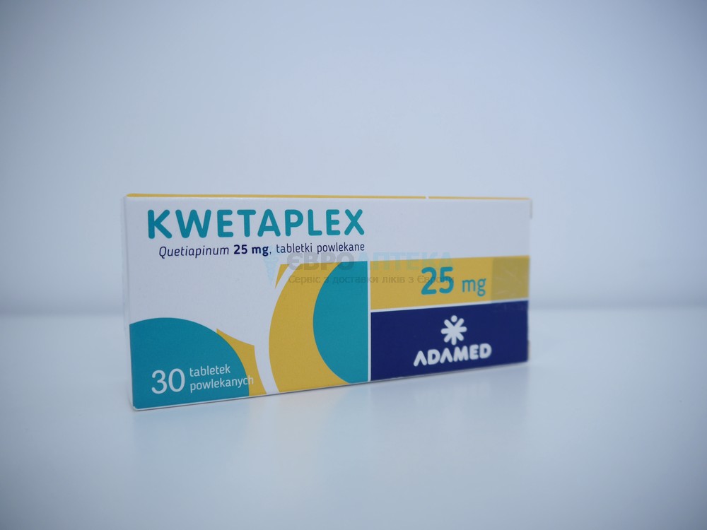 Кветаплекс (аналог Кветиапин) 25 мг, №30 - таблетки