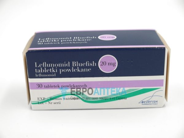 Лефлуномид Блуфиш 20 мг, №30 - таблетки. Фото 1