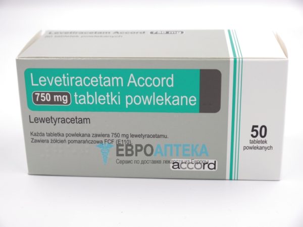 Леветирацетам 750 мг, №50 - таблетки. Фото 1