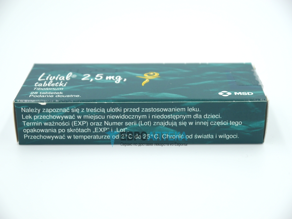 Купить Ливиал 2.5 мг, №28 - таблетки - ЕвроАптека - сервис по доставке .