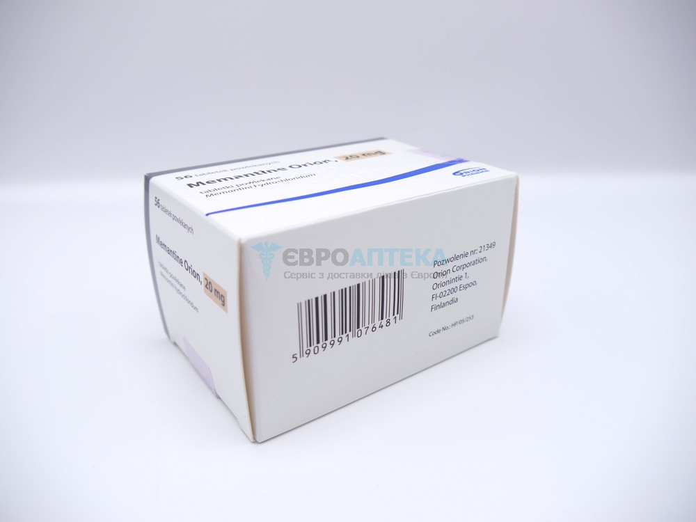 Мемантин Оріон 20 мг, №56 - таблетки 5358