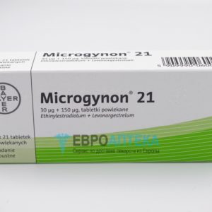 Микрогинон 0.03 мг + 0.15 мг, №63 - таблетки