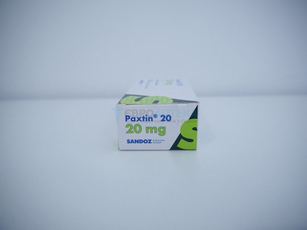 Пакстин (аналог Пароксетин) 20 мг, №30 - таблетки 6612