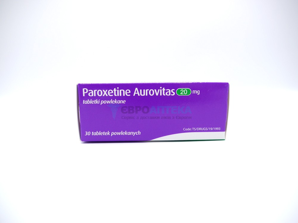 Пароксетин 20 мг, №30 - таблетки 5377