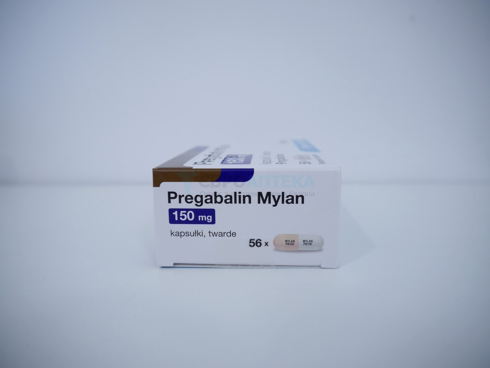 Прегабалін Mylan 150 мг, №56 - капсули 7124