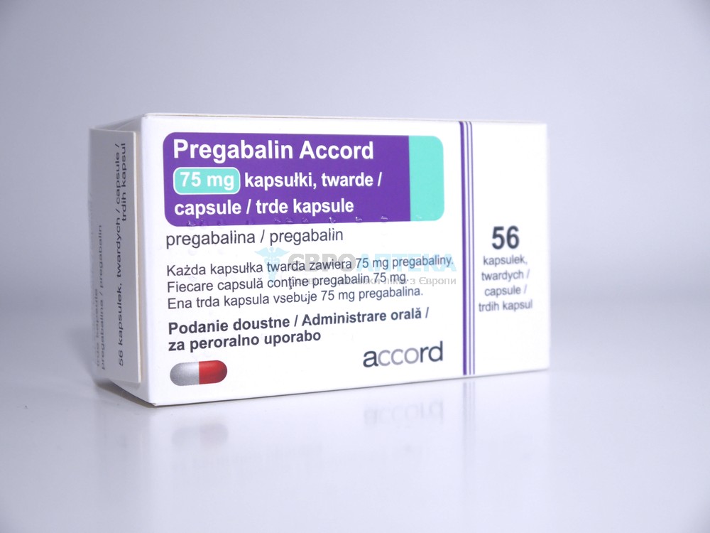Прегабалин Аккорд 75 мг, №56 - капсулы