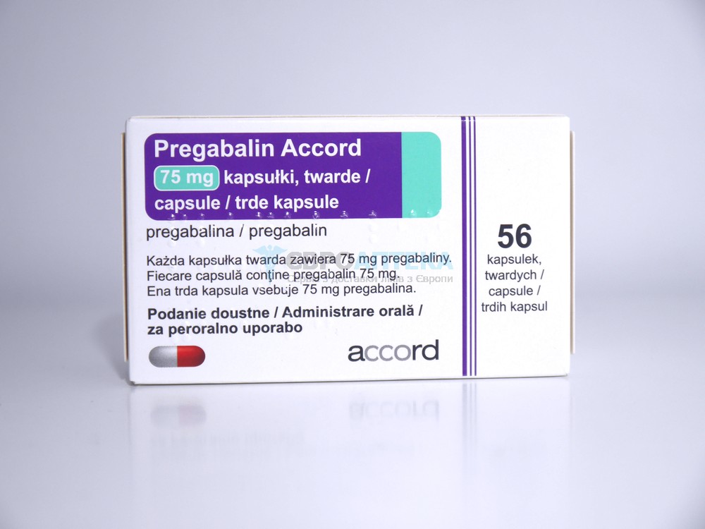 Прегабалин Аккорд 75 мг, №56 - капсулы 5566