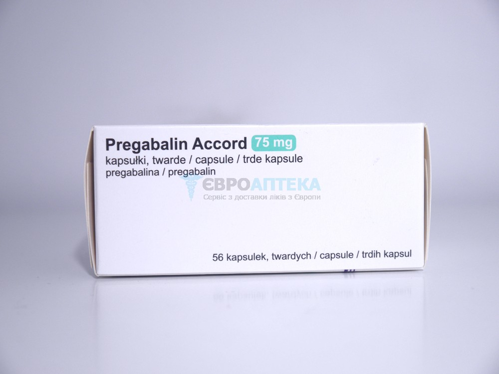 Прегабалін Аккорд 75 мг, №56 - капсули 5567