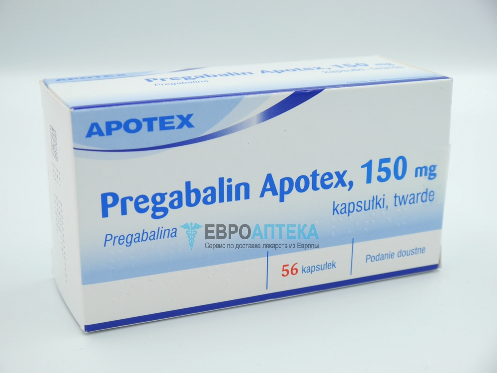 Купить Прегабалин Апотекс 150 мг, №56 - капсулы - ЕвроАптека - сервис .