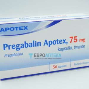Прегабалин Апотекс 75 мг, №56 - капсулы. Фото 1