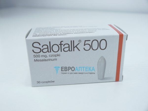 Салофальк 500 мг, 30 свечей. Фото 1