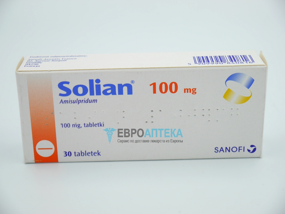 Купить Солиан 100 мг, №30 - таблетки - ЕвроАптека - сервис по доставке .