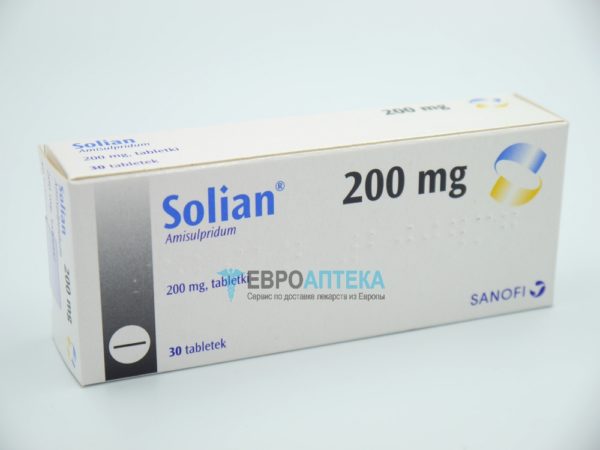 Солиан 200 мг, 30 таб. Фото 1