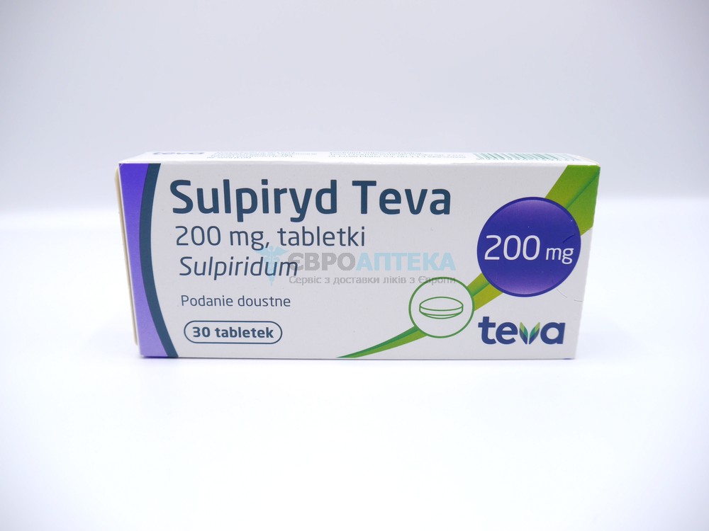 Сульпирид Тева/HASCO 200 мг, №30 - таблетки