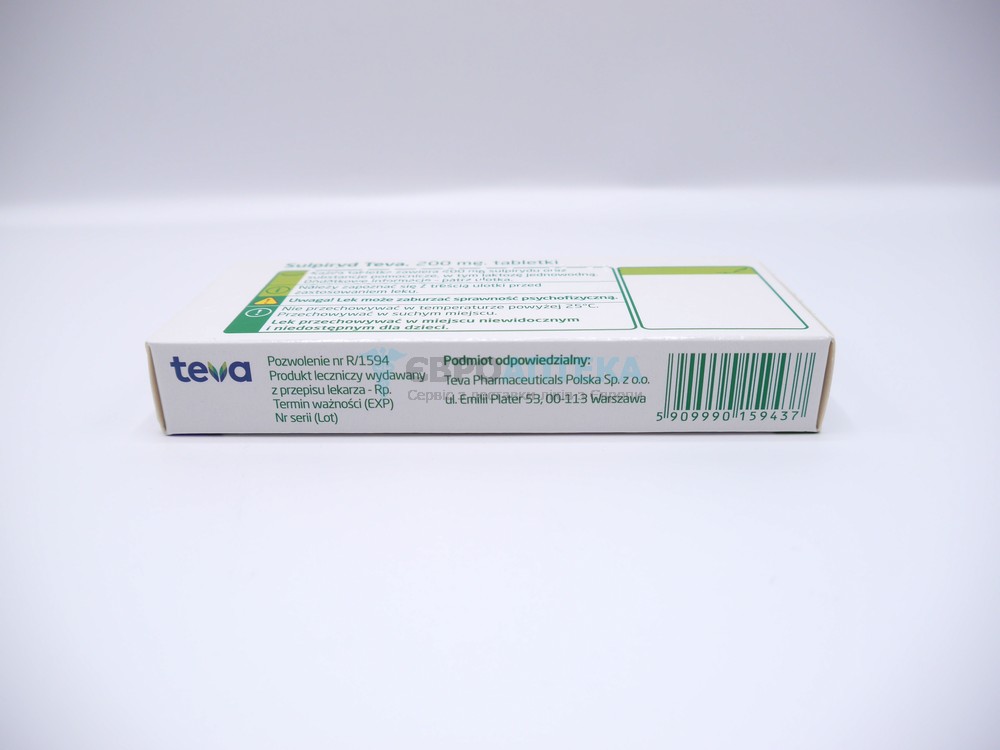 Сульпірид Тева/HASCO 200 мг, №30 - таблетки 5388