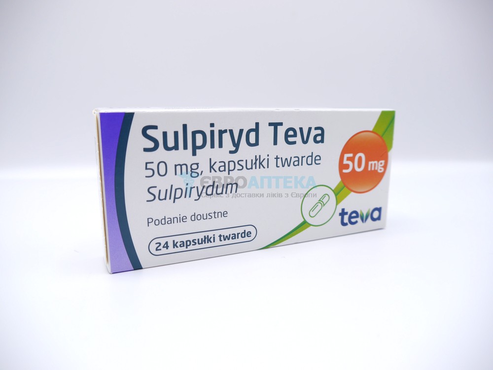 Сульпирид Тева 50 мг, №24 - капсули 5398