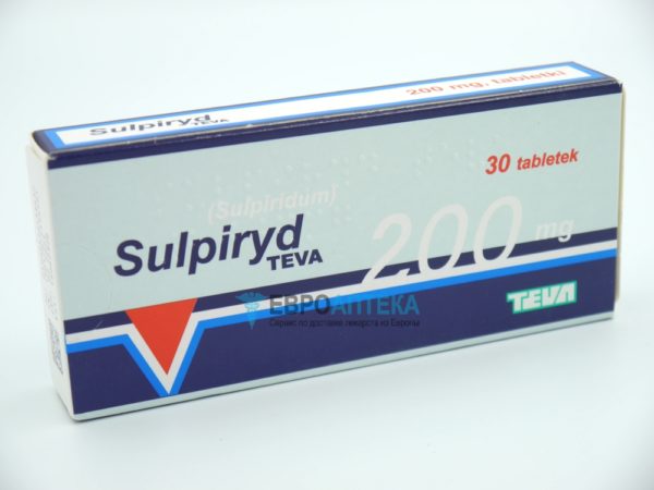 Сульпирид Тева 200 мг, 30 таб. Фото 1